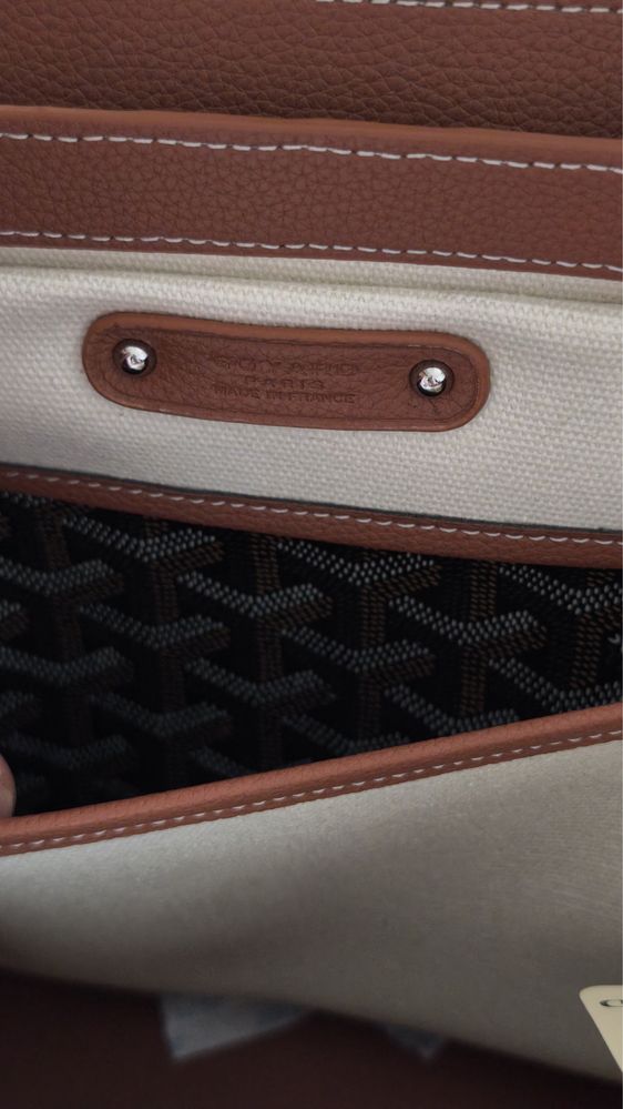 Goyard  Goyardine Saigon Tote Black Gold