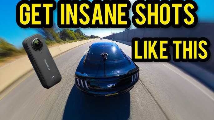 екшън камера Insta X5 360° 8K + Невидима стойка за автомобил