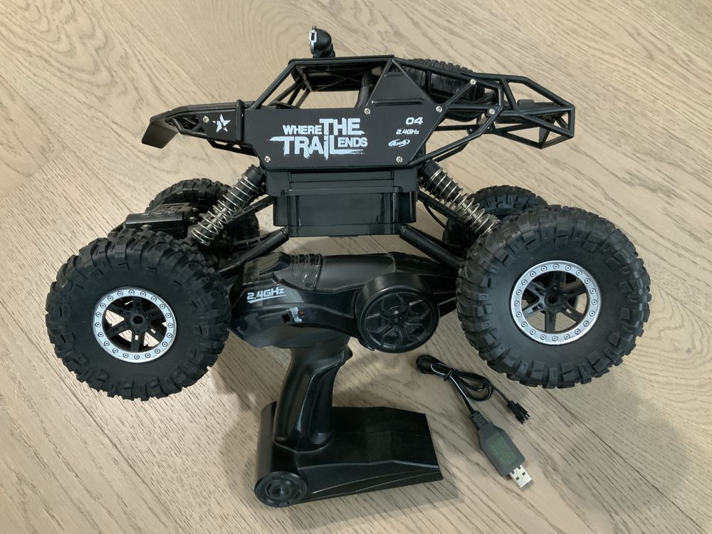 Masina cu RC Off Road Crawler- Where the trail ends (negru 1:14)