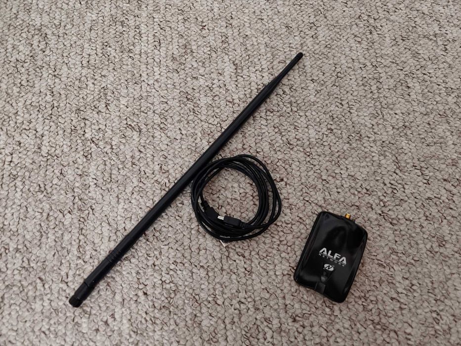 Adaptor WIFI Wireless ALFA AWUS036NHA si antena ALFA 9db