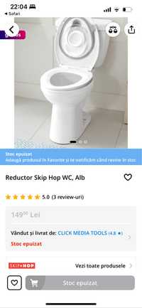 Antrenamet copii wc-Skip Hop - Capac/Reductor wc, Alb