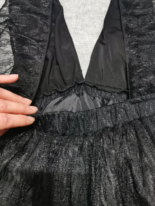 Rochie tip fluture din dantela neagra