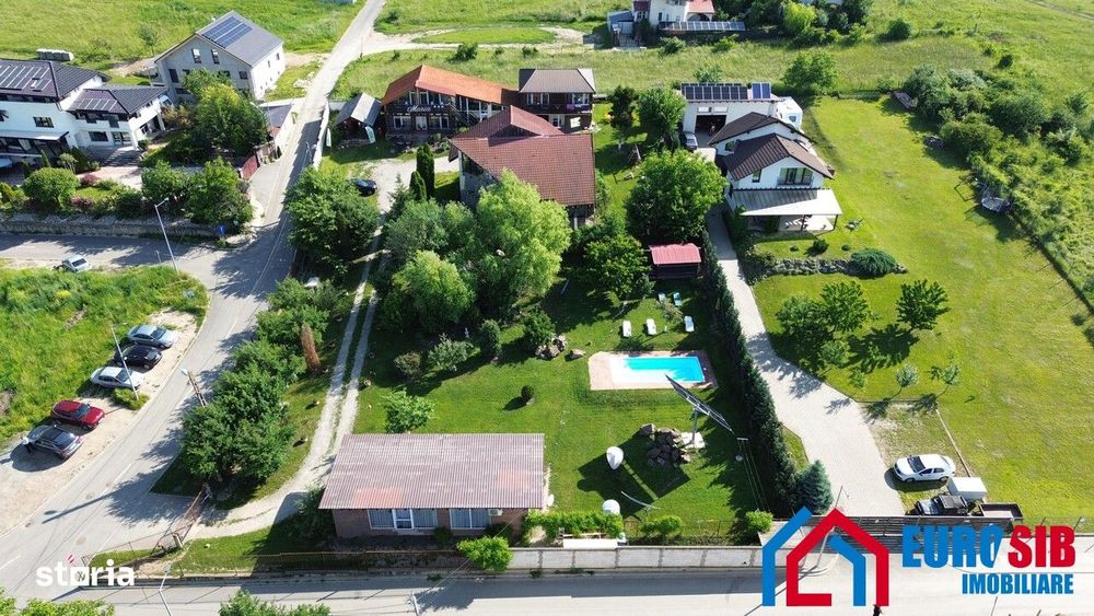 Pensiune si casa de locuit cu 3200 mp teren in Sibiu cartier Gusterita