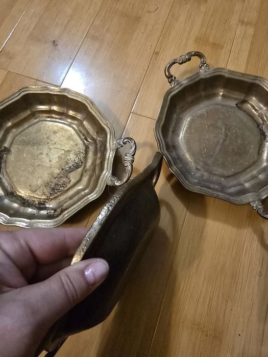 Lot 3  tavi realizate din bronz masiv