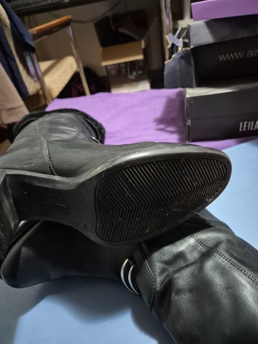 Cizme dama piele naturala imblanite, CESARINI, Romania, marime 41