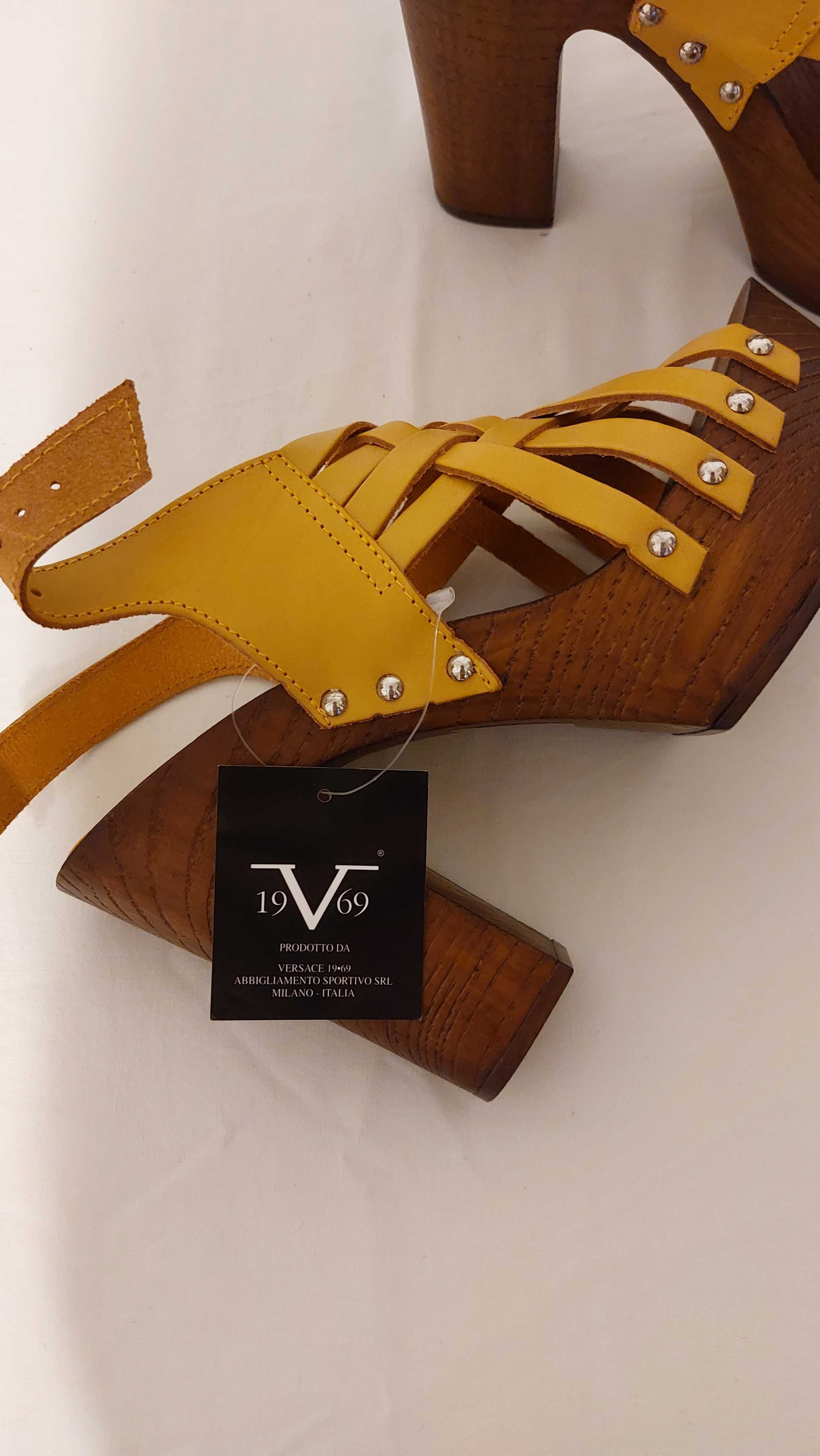 Sandale noi -dama-galbene-masura 40-Versace 19.69