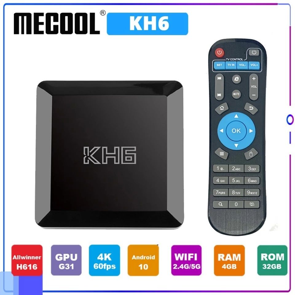 Smartbox KH6 4/32gb.Прошивка:5000та Kаналлар+Кинолар бепкл.чл