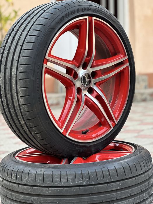 Jante R18 5x112 cu anvelope ca noi Mercedes Audi VW Skoda