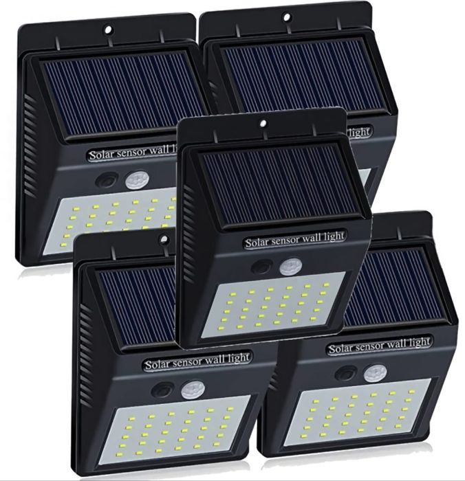 SET 5 Lămpi Solare Cu 20 Leduri