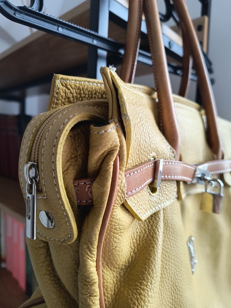 Geantă de mână 100% piele, I Medici Firenze