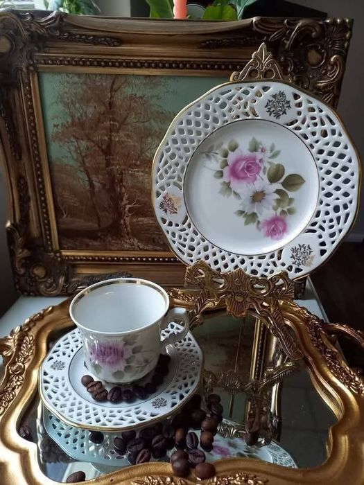 Троен сет, винтидж порцелан