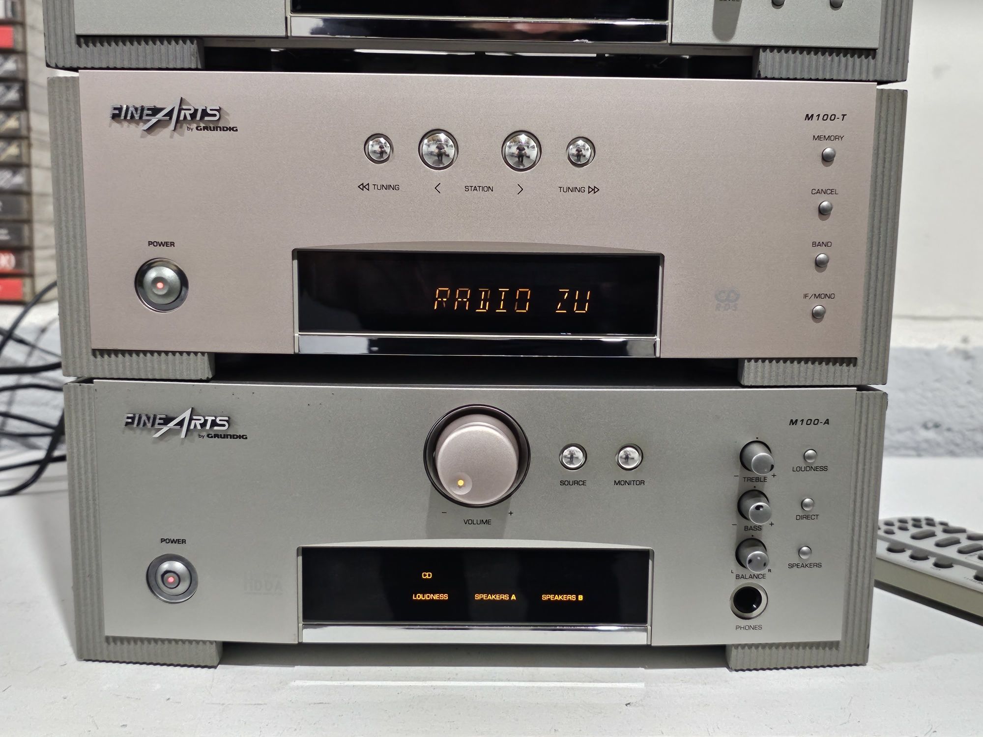 linie audio FINEARTS M-100, cd player, deck, tuner ,amplificator
