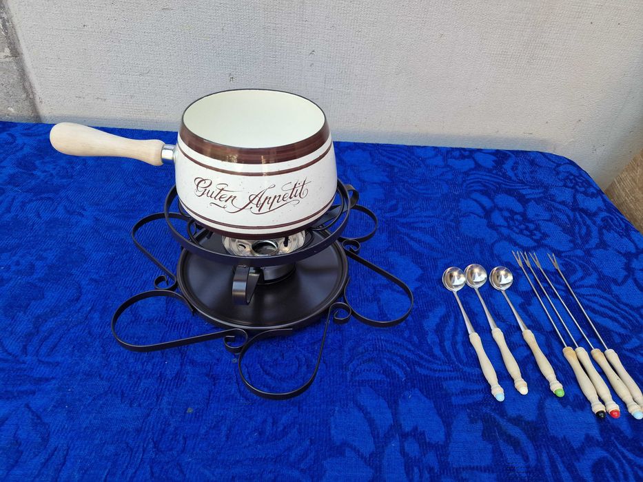 Guten Appetit set fondue rotativ, 4 - 6 persoane fonta emailata***