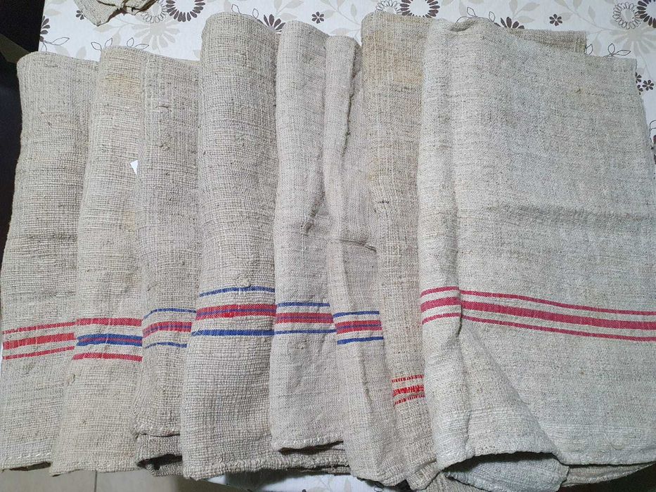 Stergare de cânepă, țesute la război