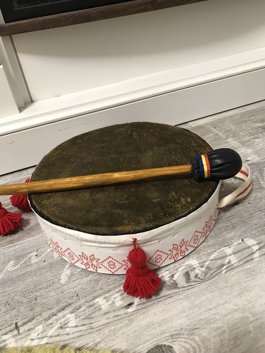 Toba ( doba) piele vita 26 cm, cu bat