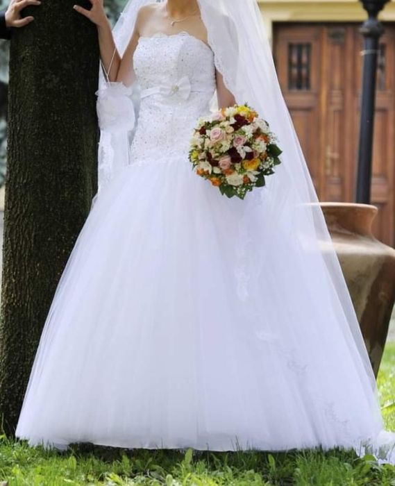 Rochie de mireasa, marimea S, stil printesa, A-line