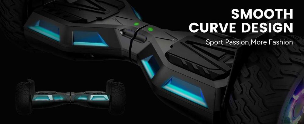 Ховърборд SISIGAD 8.5" Off Road Hoverboard Bluetooth, LED, All Terrain