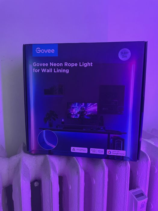 Govee rope light for wall lining