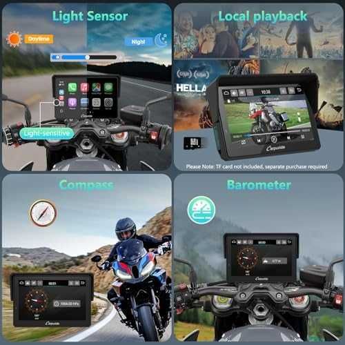 Нов Водоустойчив CarPlay дисплей за BMW мотор – Навигация и музика