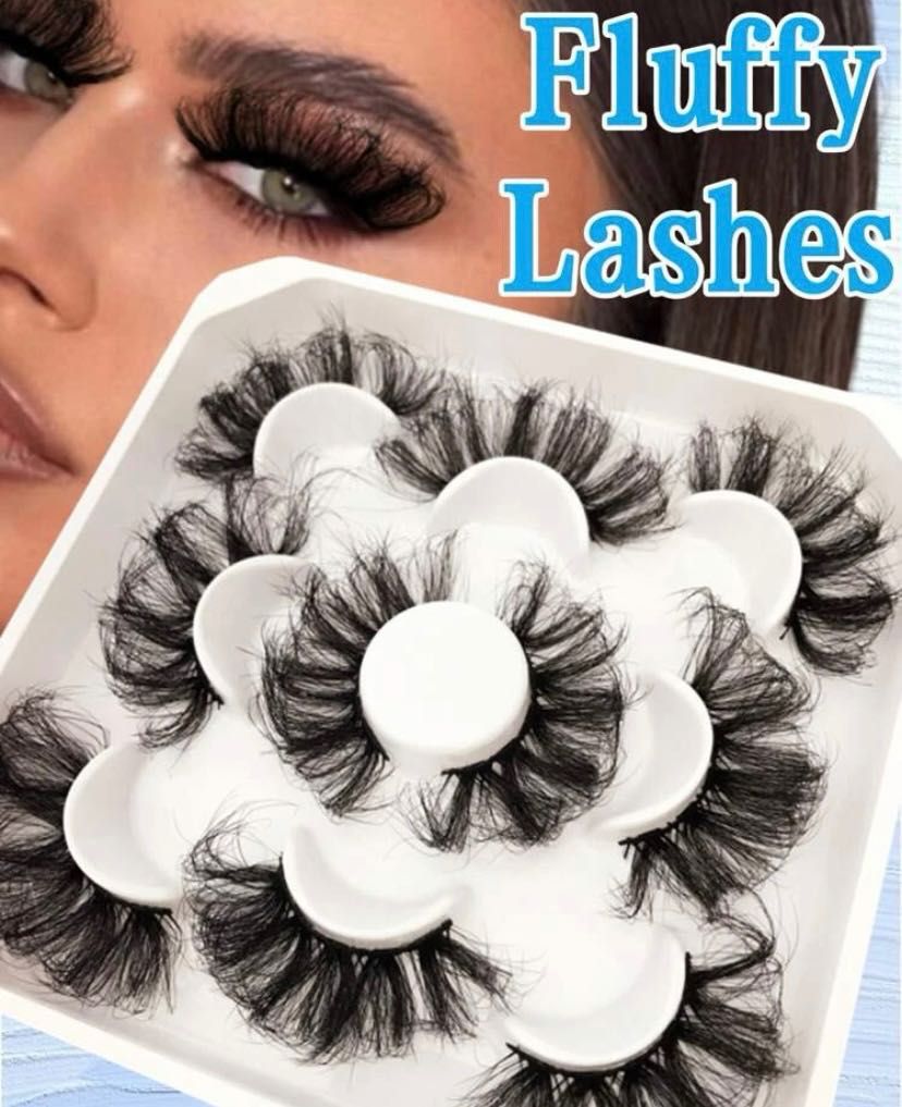 Намаление Искуствени  мигли 9D , Fluffy Lashes ,руски обем ,