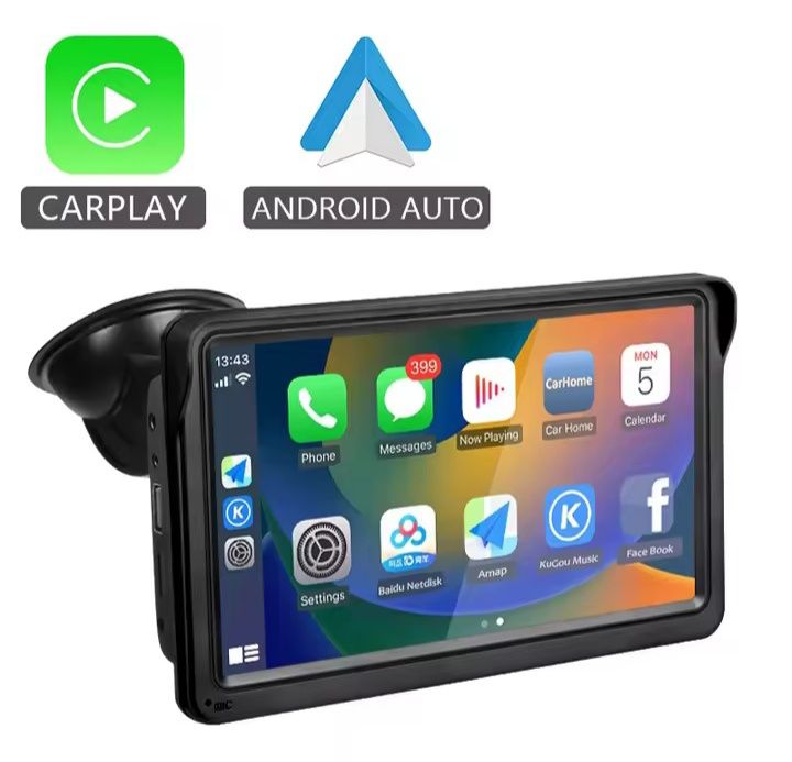 Carplay Android Auto 7 инча мултимедийна навигация навигация Waze Maps