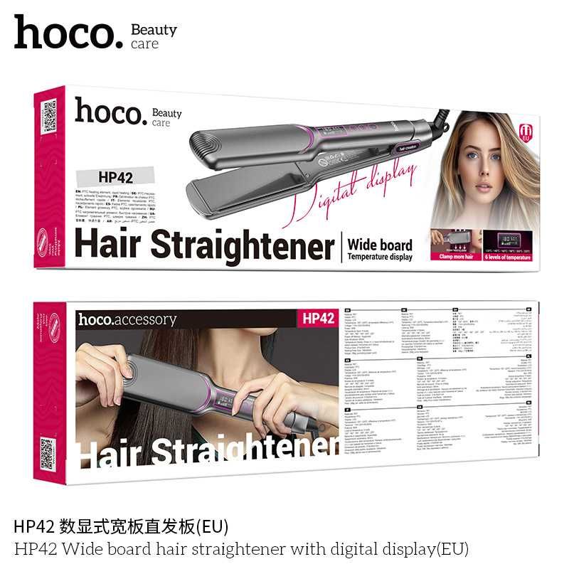 Hoco HP42 Выпрямитель для Волос с Широкой Доской и дисплеем EN Dyson