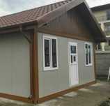 Casa modulara si garaje auto pe structura metalica si panou sandwich