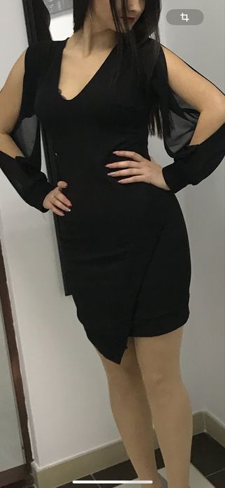 Rochie neagra scurta de ocazie
