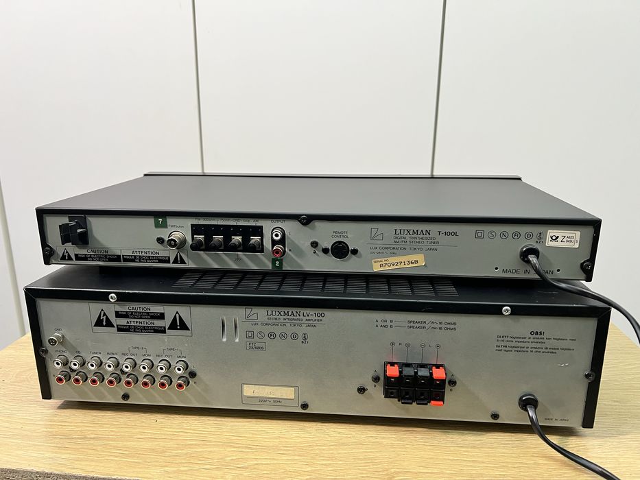 Amplificator lv100 si tuner t-100l luxman