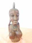 Africa, figura, cioplit, lemn, holzfigur, opera de arta, portret