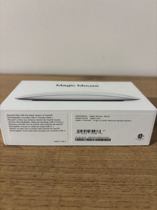 Мышь Apple Magic Mouse 4, A3204, White, Type-C (mxk53am/a)