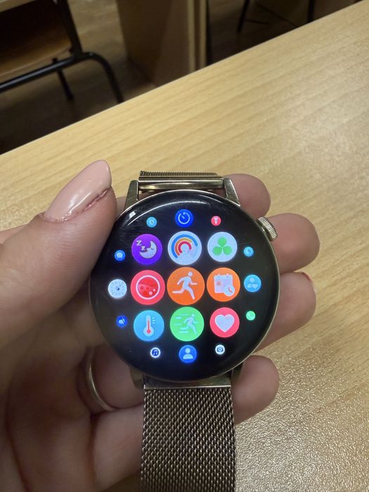 Смарт часовник Huawei Watch GT3, 42 mm, Leather strap, White