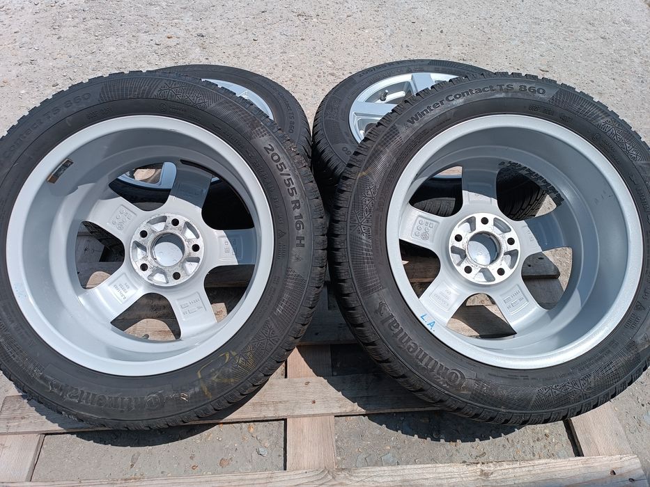 Лети джанти 16ки 5х112 OZ + зимни гуми 205/55/16 Continental