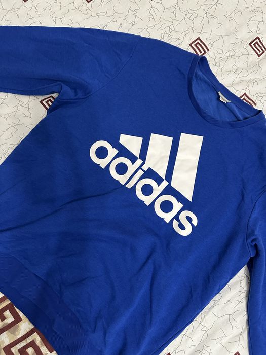 Синий свитшот Adidas,хорошее состояние
