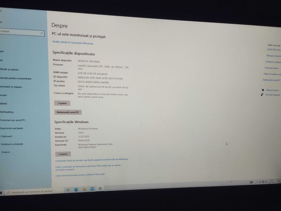 PC complet pentru școală / birou – 500 GB HDD, monitor BenQ – 1000 lei