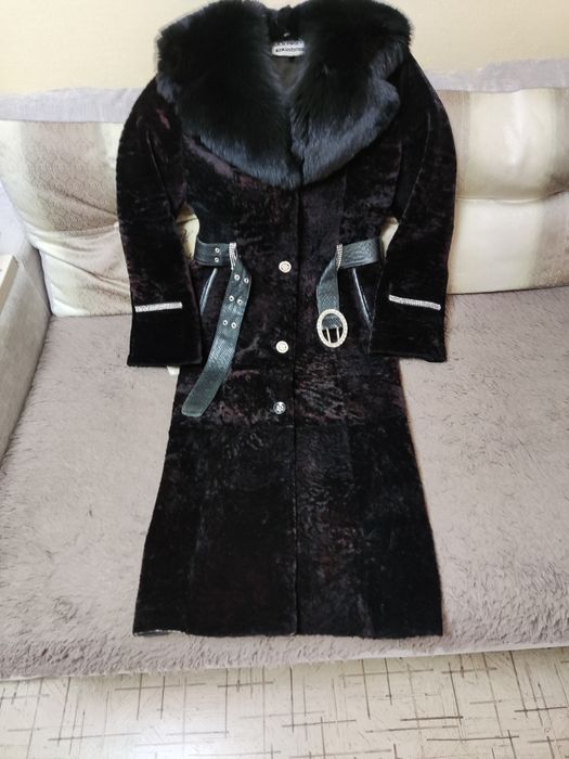 Шуба стриженая цигейка,воротник писец,состояние отличное, р 48-50.