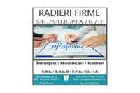 Radiere firma SRL / SRL-D / PFA / IF / II