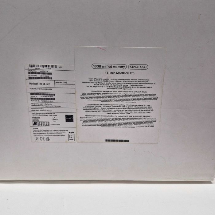 Liquid Money vinde - Laptop Apple MacBook Pro 14,M1 Pro,16GB, 512GB