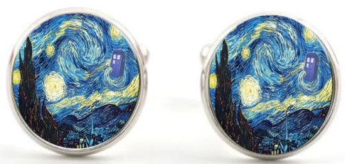 Set: butoni Vintage: Van Gogh Glass Starry Sky. Model bussines 2024!