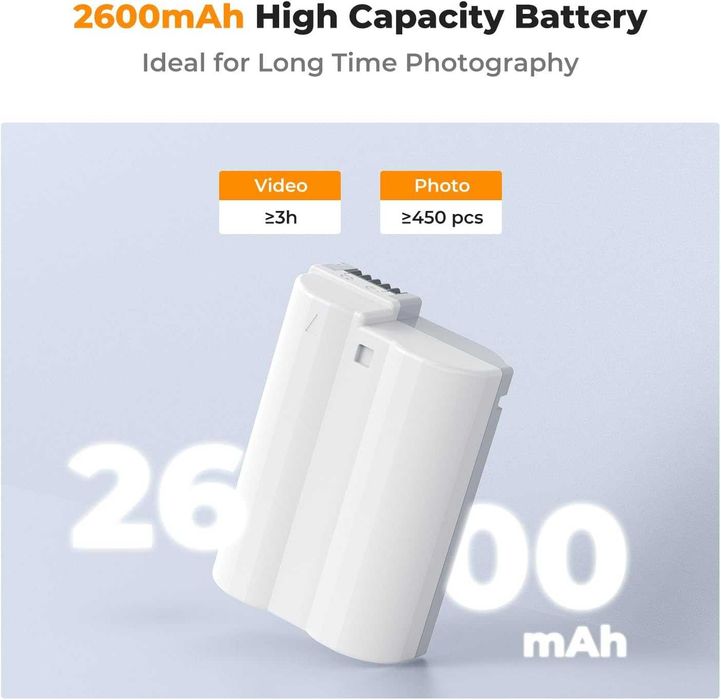 Иновативна батерия EN-EL15C за Nikon с вграден USB-C порт