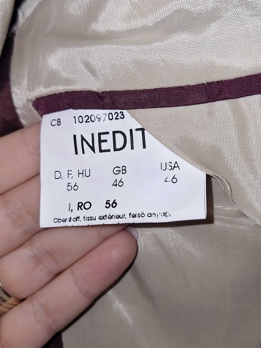 Sacou Inedit bej ocazie specială mire/nas, mărimea 56