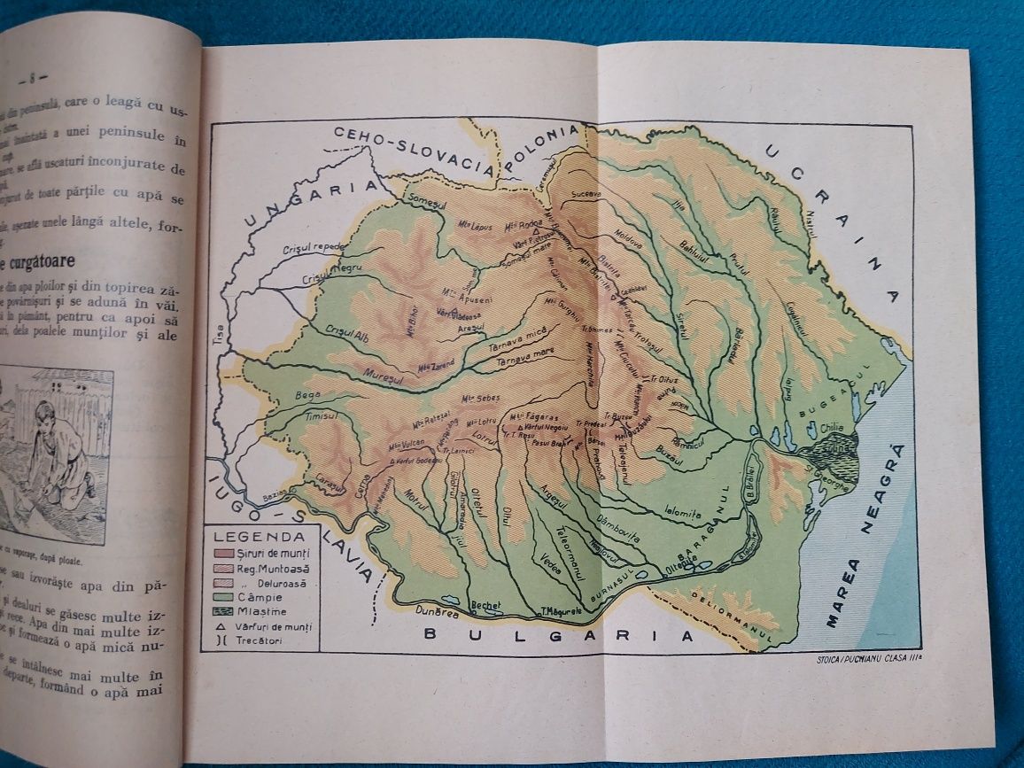 Manual scolar Geografia Romaniei 1927