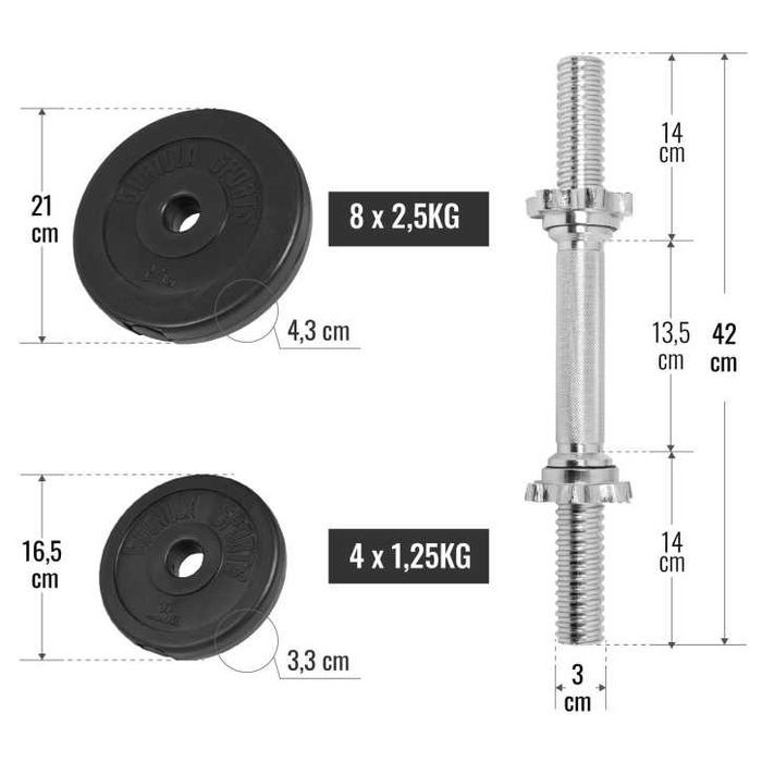 Seturi gantere reglabile 10-15-20-25-30-35-40-45 kg