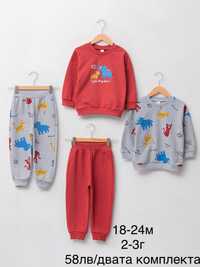 Нови бодита 2-3г, пижами, комплекти и панталони George, Waikiki, H&M
