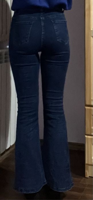 Дънки чарлстон тъмносини