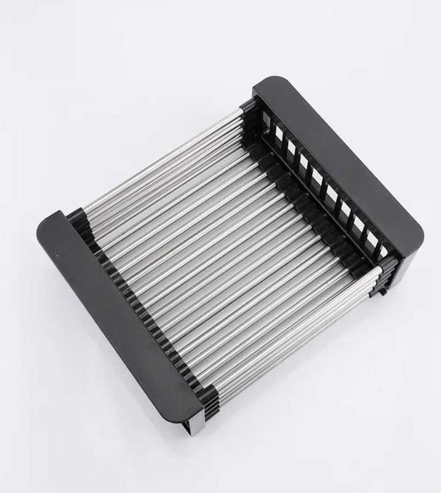 REDUCERE Scurgator extensibil gri/gold/negru pentru chiuveta bucatarie