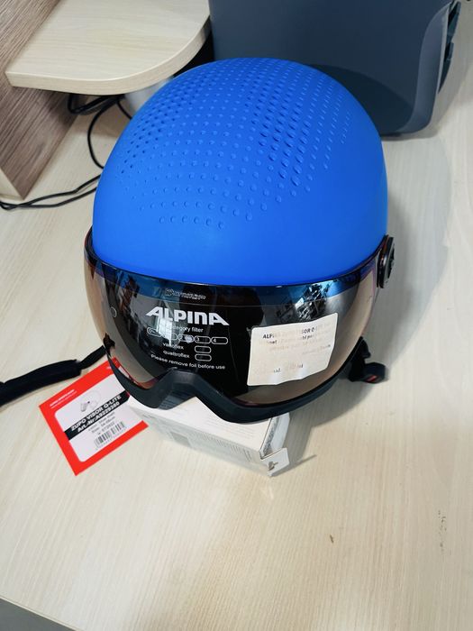 Cască de Schi pentru Copii (54-58cm) - Alpina Zupo Visor Q-Lite Ski