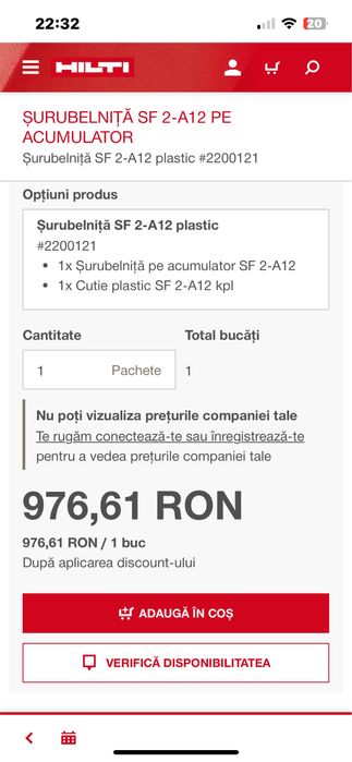 Filetanta Hilti SF2 -A12-Noua