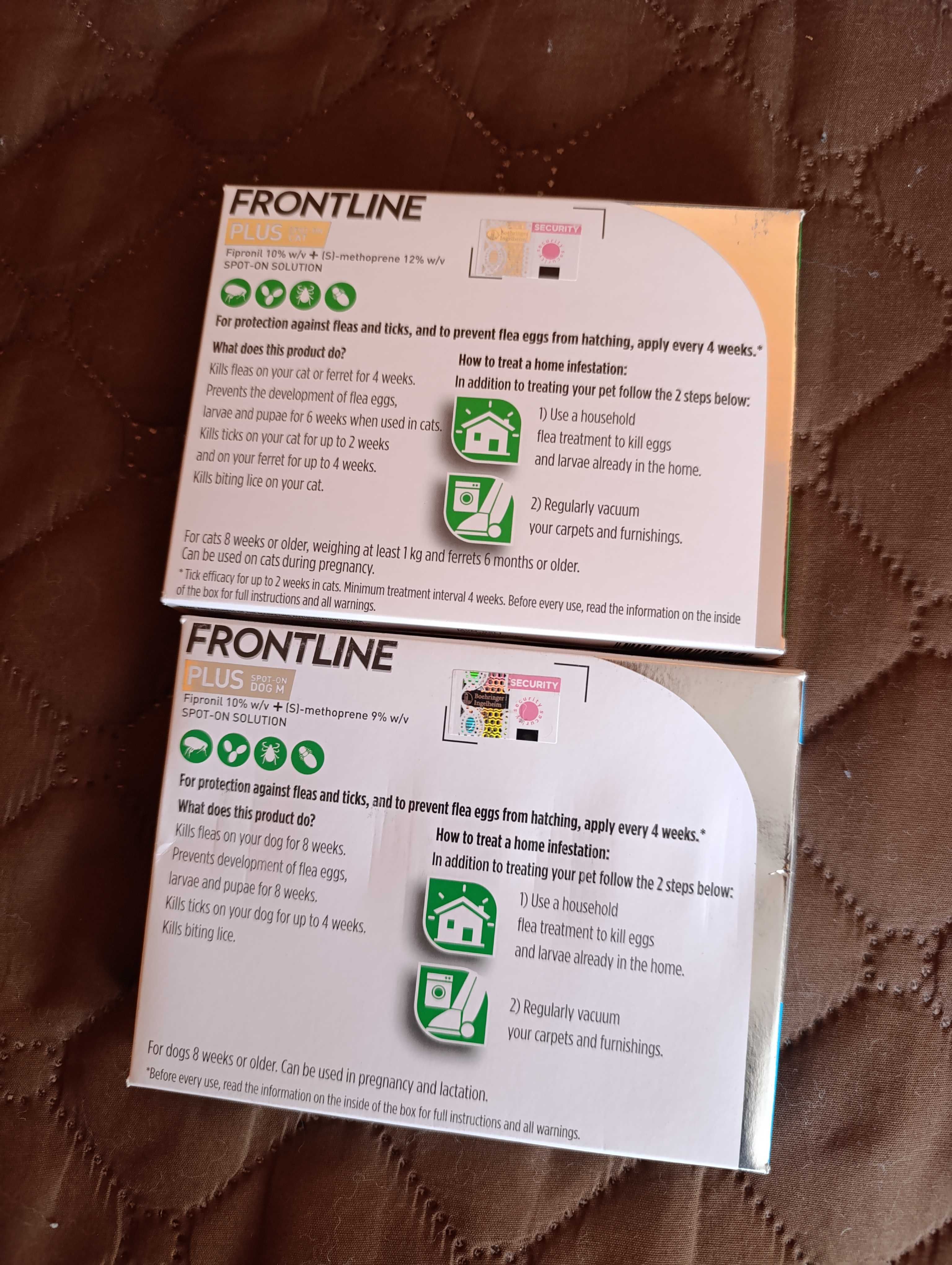 Frontline PLUS –  против бълхи  кърлежи