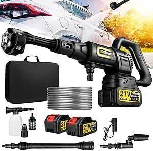 Aparat de spălat cu presiune pe baterie, Gisam Max 35Bar